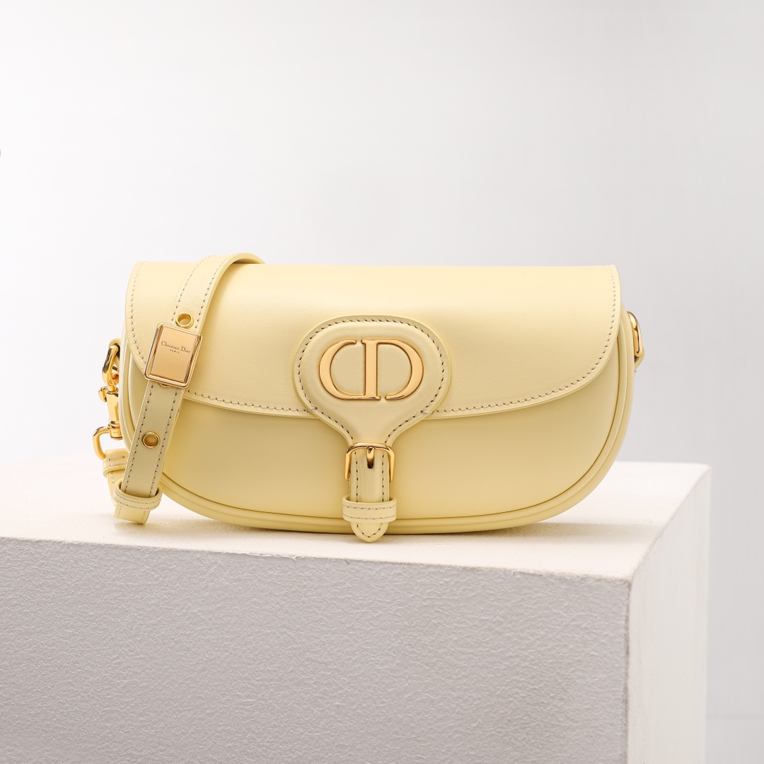 Dior Bobby East-West Bag Cream Yellow Box Calfskin